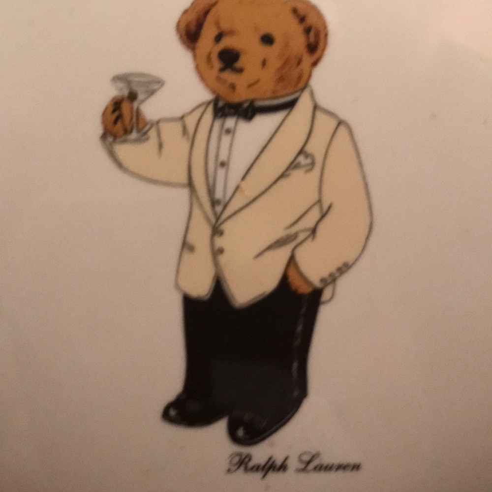 Ralph Lauren polo martini bear vintage rare cuff link or trinket box - Picture 4 of 4